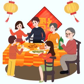卡通家庭