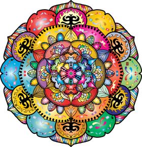 花朵抽象图