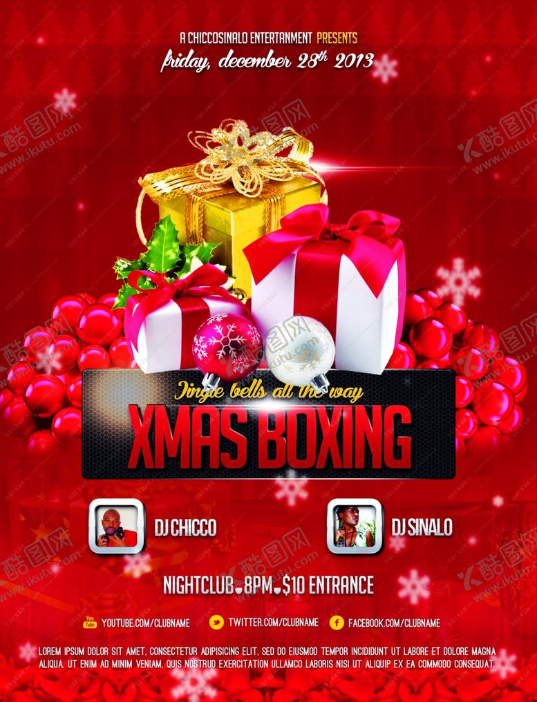 编号：51543710300349502565【酷图网】源文件下载-圣诞节海报