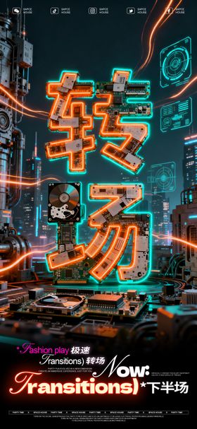 酒吧ktv转场宣传海报