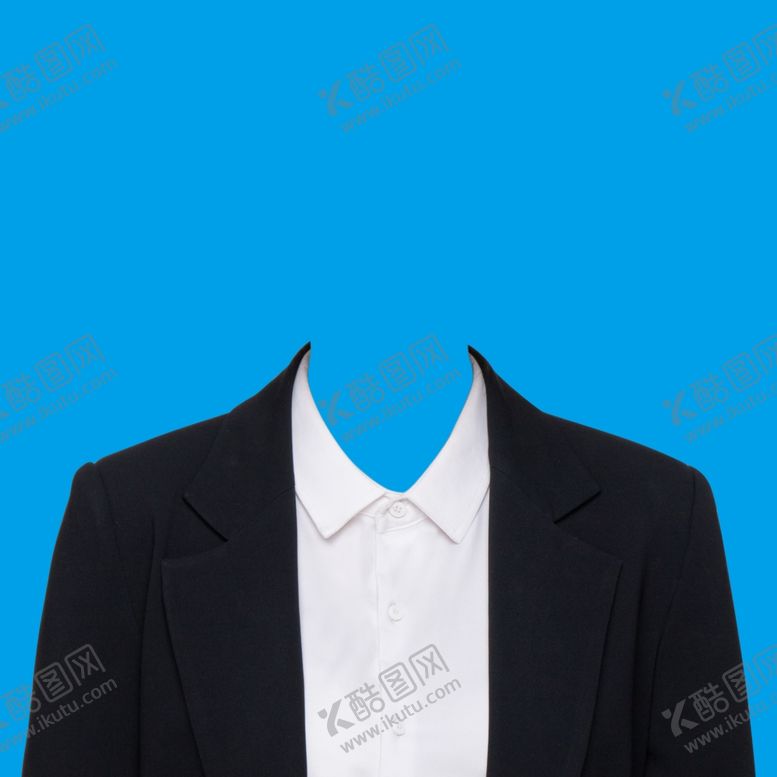 编号：16370005132030571793【酷图网】源文件下载-女款西装证件照衣服素材
