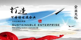 企业文化展板精神宣传