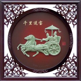 新中式风格家具挂画灯具PSD分