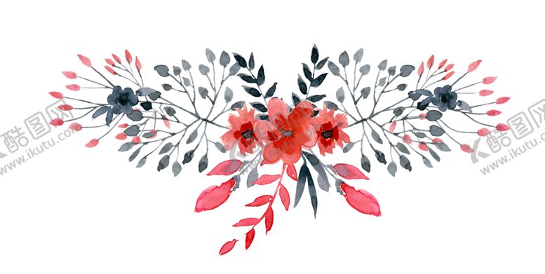 编号：82500810050004289524【酷图网】源文件下载-水彩植物