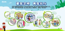 爱在文明美在礼仪宣传图