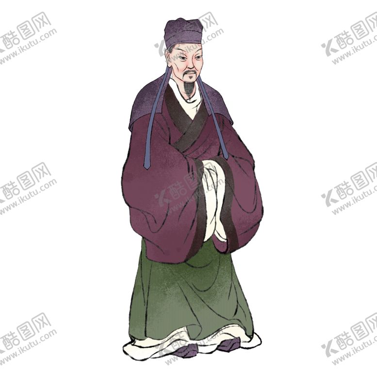 编号：39901410211330549481【酷图网】源文件下载-国学人物插画