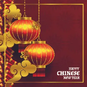 新年展板背景快乐牛封面牛素材春装饰