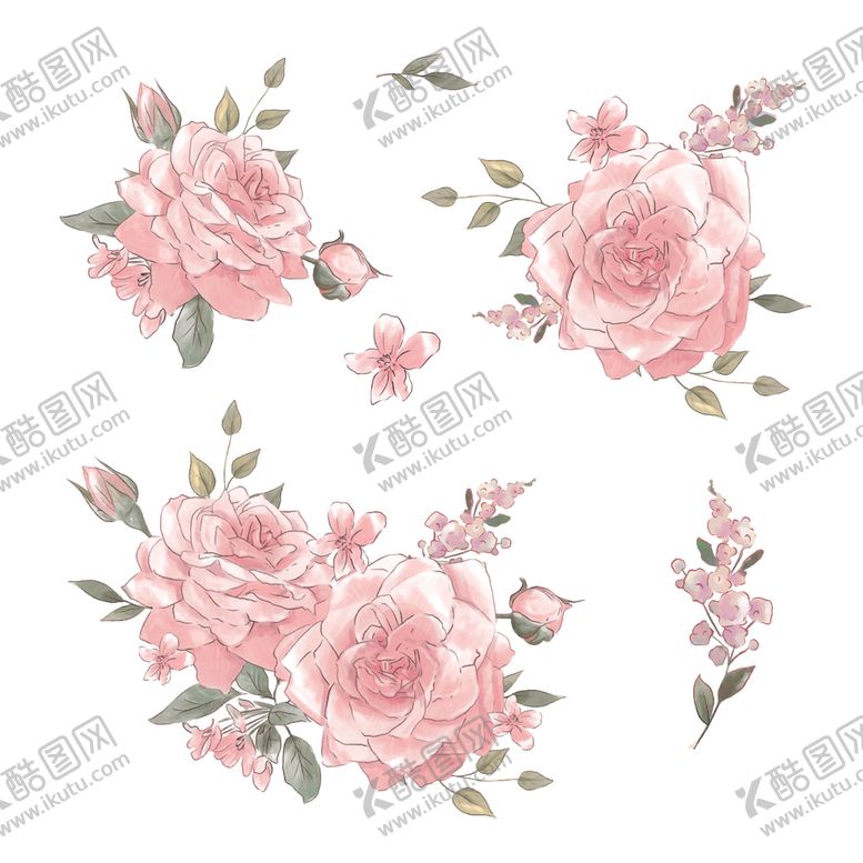 编号：51135710310346089183【酷图网】源文件下载-手绘鲜花