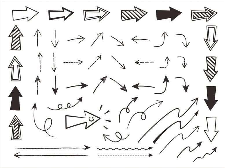 编号：33734710182029519475【酷图网】源文件下载-手绘箭头