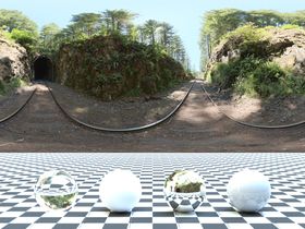 C4D自然环境贴图HDR贴图光照三维建模公园