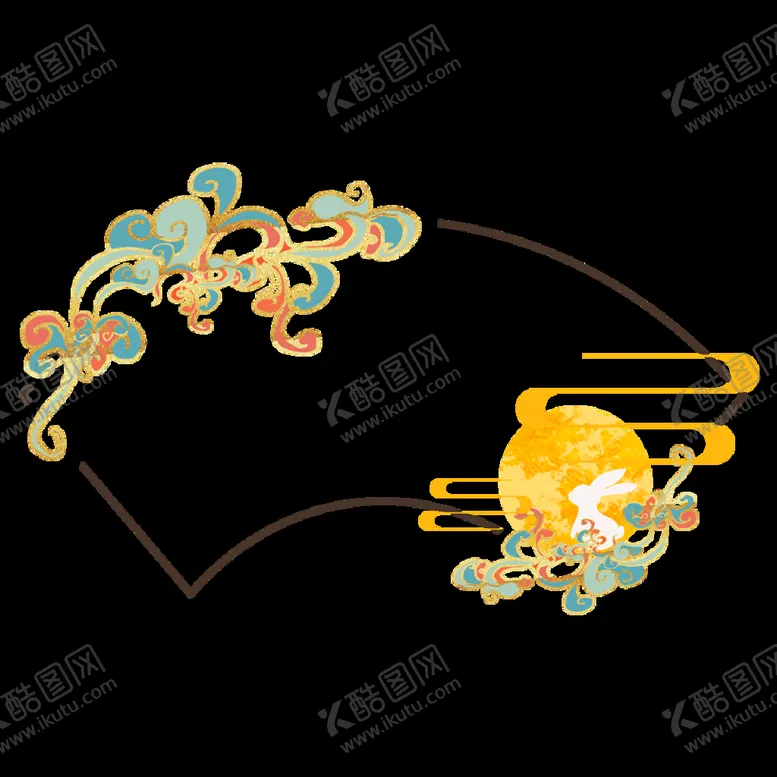 编号：50514410211825025031【酷图网】源文件下载-中国风扇形边框