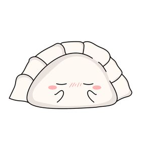 手绘饺子素材