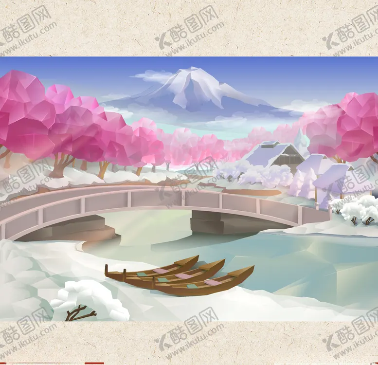 编号：40846707020715369639【酷图网】源文件下载-矢量景色自然风光手绘插画