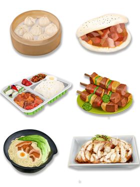 编号：41893209250937326194【酷图网】源文件下载-卡通食物