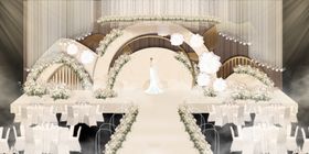 香槟色婚礼背景设计背景