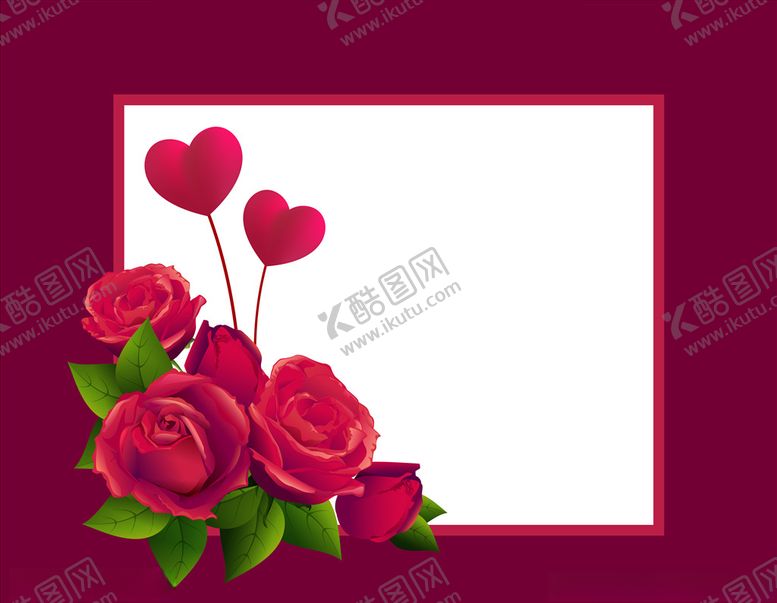 编号：55433107140737332122【酷图网】源文件下载-玫瑰花边框