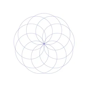 圆环底纹正弦线几何抽象