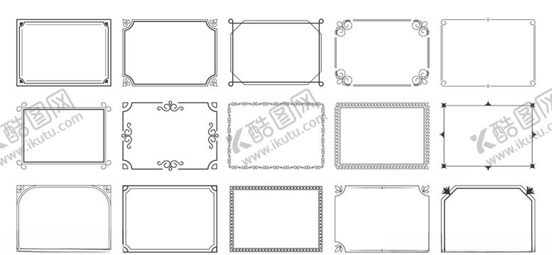 编号：50198209290505334483【酷图网】源文件下载-欧式花纹边框