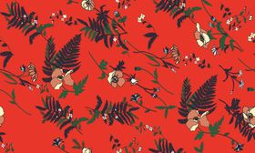 四方连续手绘花朵数码印花