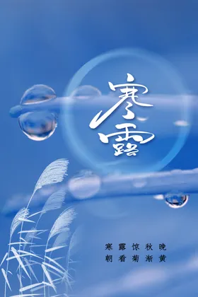 寒露活动宣传海报节气
