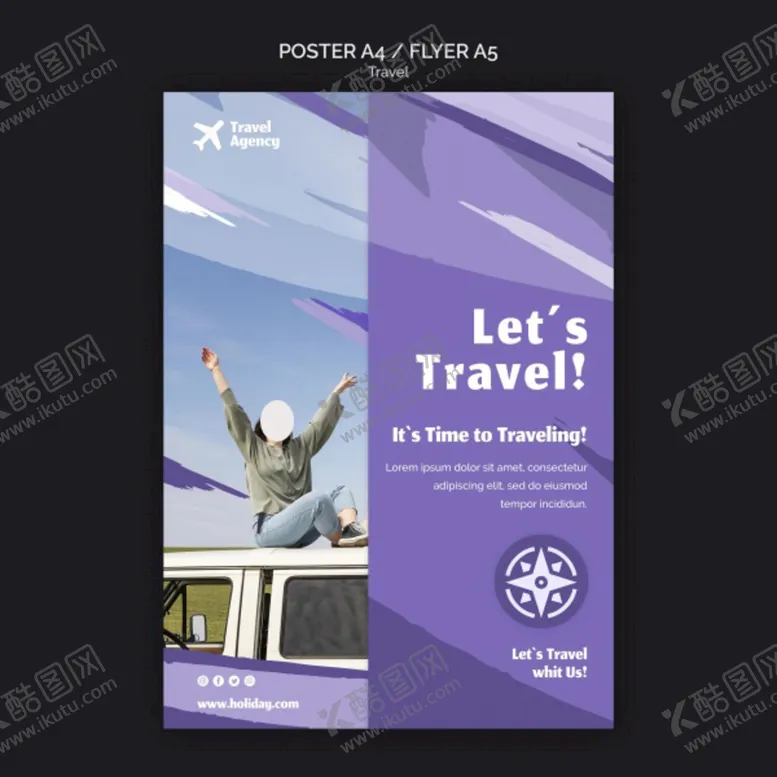 编号：26384909162355349014【酷图网】源文件下载-旅行社PSD宣传海报设计
