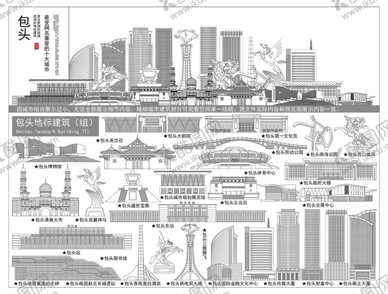 编号：54062109021913275347【酷图网】源文件下载-包头城市剪影