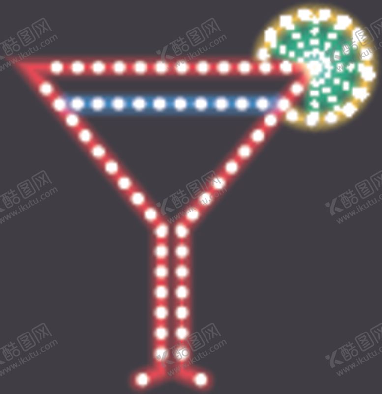 编号：68203909292020444740【酷图网】源文件下载-霓虹灯鸡尾酒