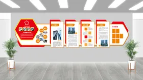 企业文化墙公司简介公司宣传背景简介
