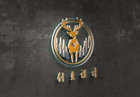 LOGO效果图样机图片VI设计vi光盘铅笔