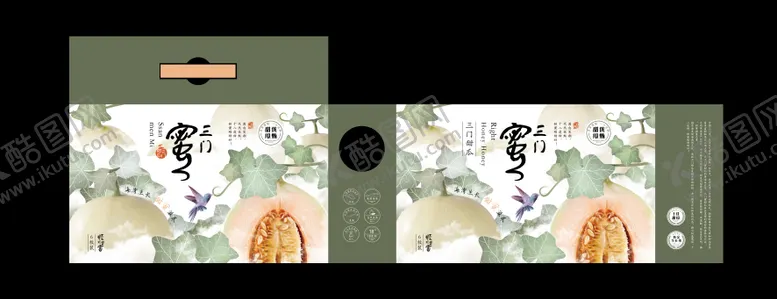 编号：74780406142311273724【酷图网】源文件下载-蜜瓜水果包装设计