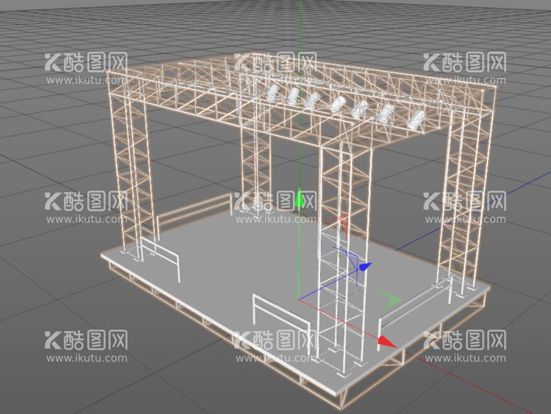 编号：54220512021702307542【酷图网】源文件下载-C4D模型演唱会舞台表演