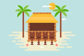 夏日海报背景边大自然旅行旅游