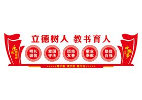 校园文化墙楼梯学宣传栏教育创