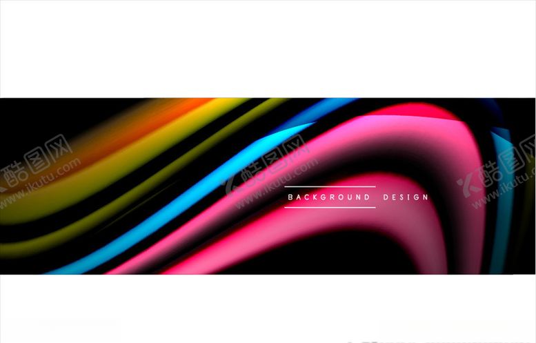 编号：59667310140524353715【酷图网】源文件下载-彩色抽象曲线