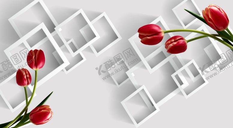 编号：39248505130748157298【酷图网】源文件下载-3D花背景墙