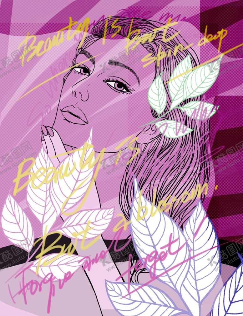 编号：91132109192232207195【酷图网】源文件下载-复古妆容