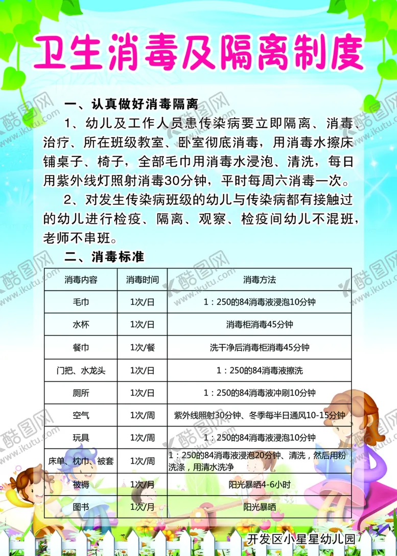 编号：19919607031141303172【酷图网】源文件下载-卫生消毒及隔离制度