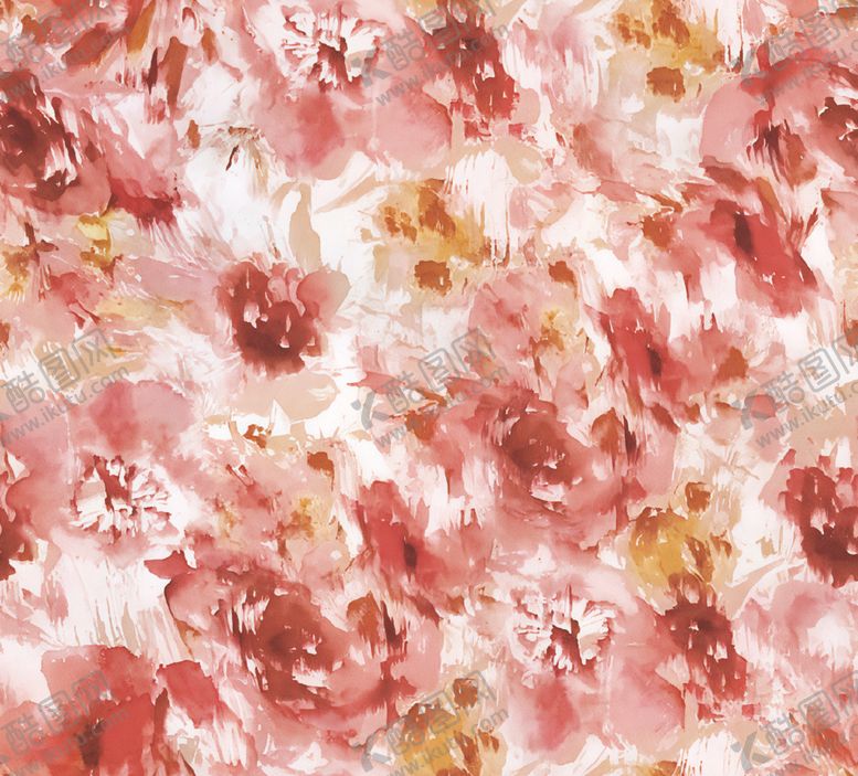 编号：70107401050240305929【酷图网】源文件下载-粉色花卉水彩纹理图案
