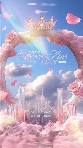 酒吧夜店女神节海报