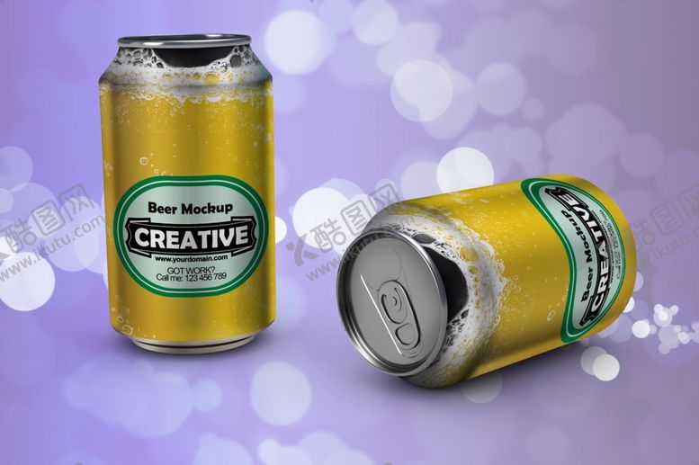 编号：95231309260239595282【酷图网】源文件下载-易拉罐包装效果样机