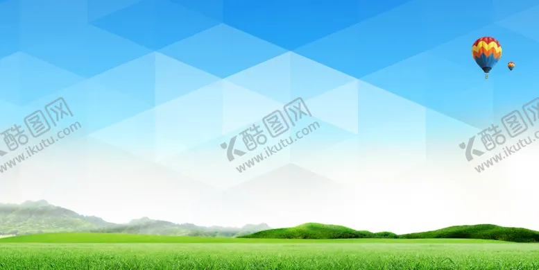 编号：64476607010647077225【酷图网】源文件下载-蓝天白云绿草地