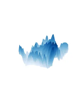 抽象山峰矢量迷雾插画