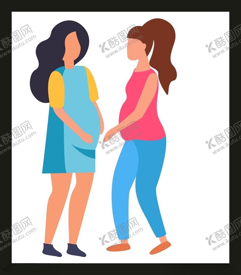 编号：47540501302014573398【酷图网】源文件下载-手绘闺蜜朋友