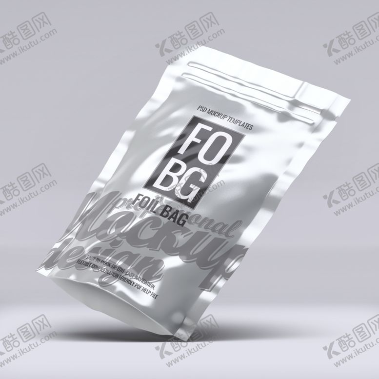 编号：43817703011534499177【酷图网】源文件下载-商务铝箔袋装包装样机