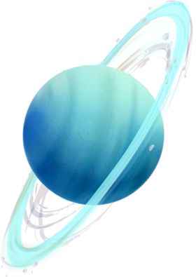 卫星星球插画卡通海报素材