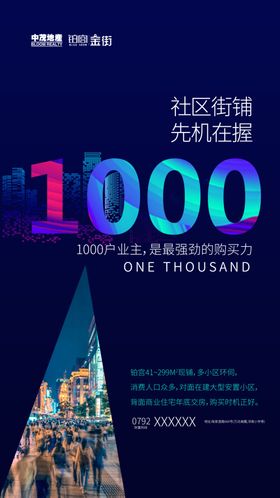 地产商铺投资手机微信朋友圈海报