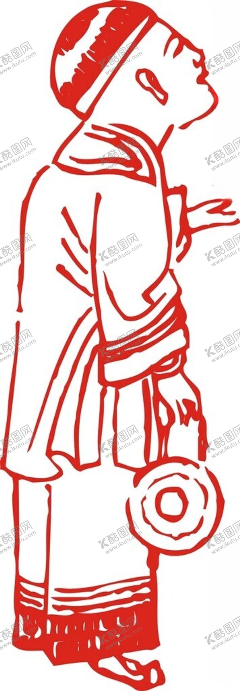 编号：77737402201052137850【酷图网】源文件下载-矢量人物剪纸