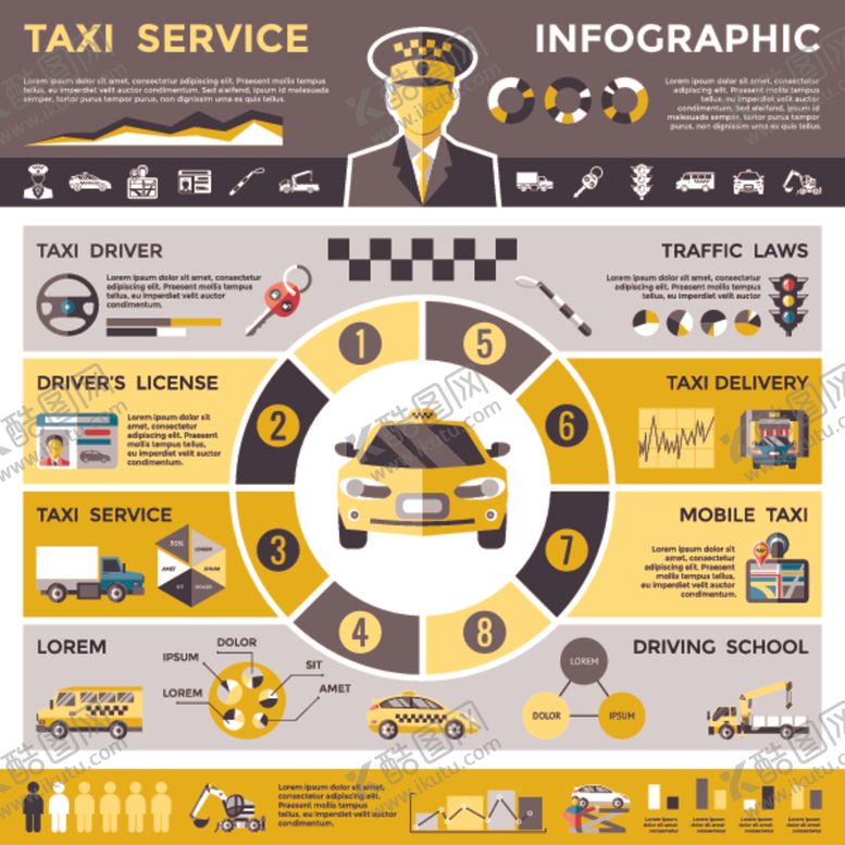 编号：45605510091042309305【酷图网】源文件下载-出租车