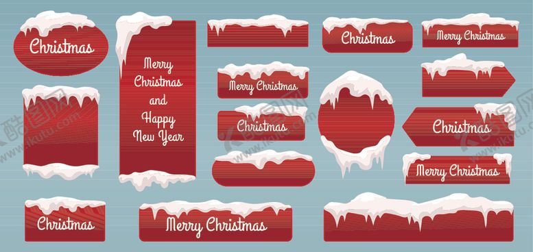 编号：18633104070016386979【酷图网】源文件下载-雪花标签