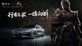 腾势黑悟空联名道闸杆